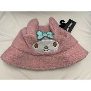 Sanrio My Melody Sherpa 3D Ear Bucket Hat Fuzzy NEW  Hot Topic